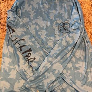 AFTCO Blue Camo Men's Shirt